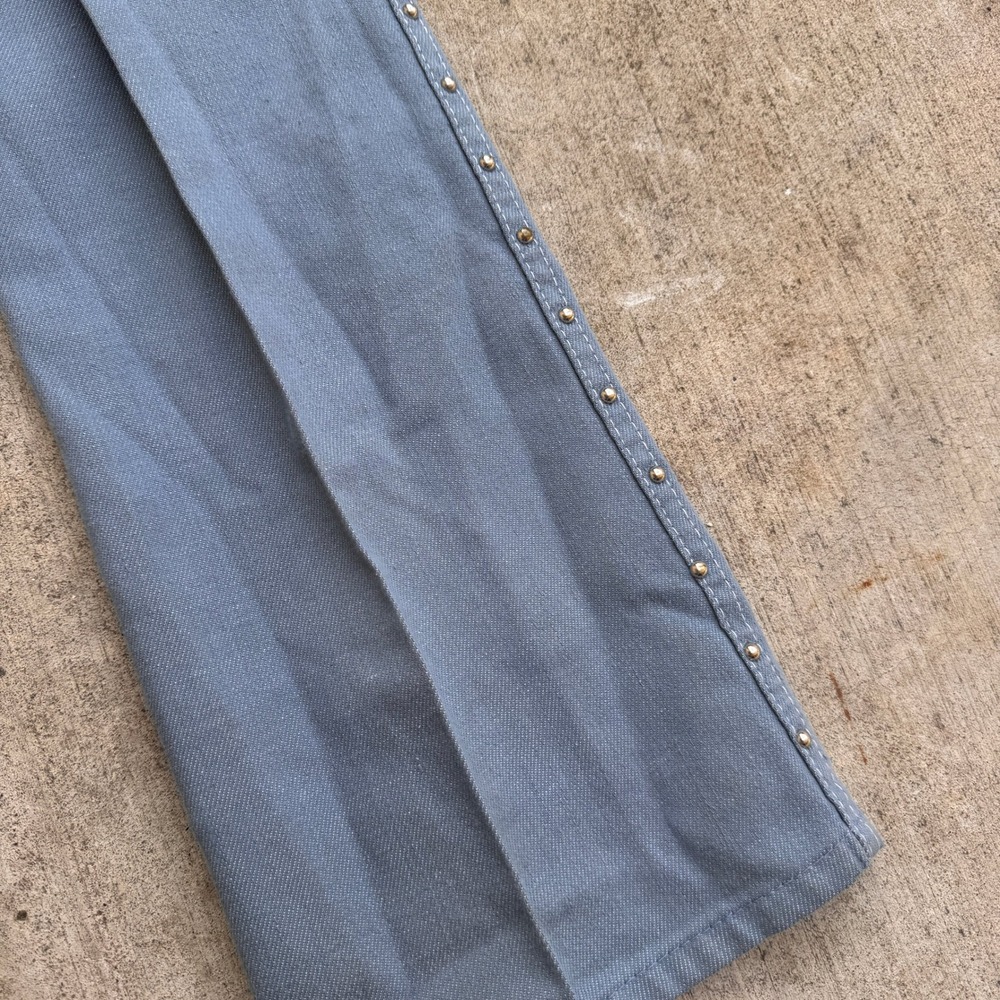 Vintage Billy the Kid 70s Studded Flared Jeans Women's Blue High Waist 25x28 USA - Picture 10 of 10